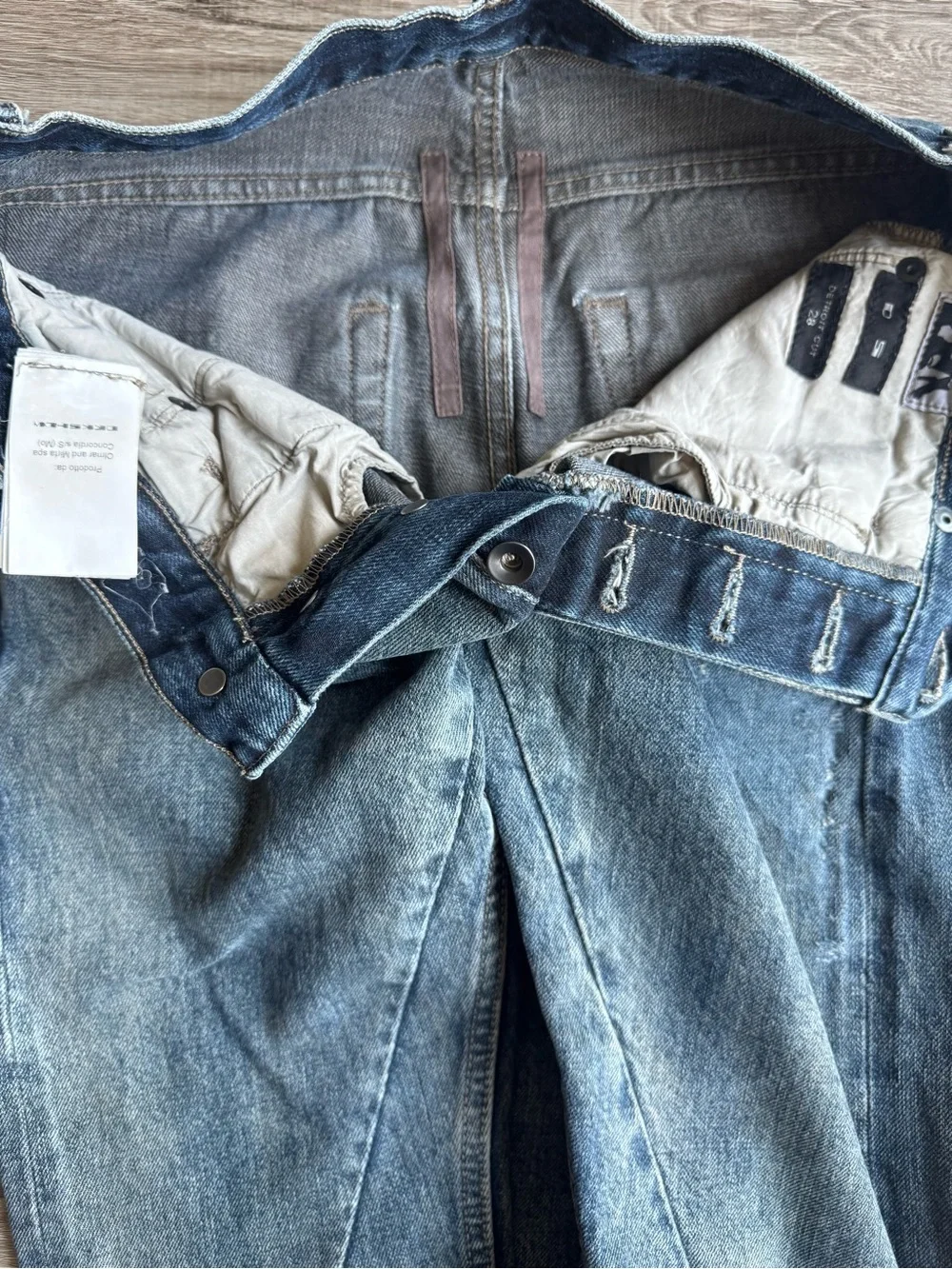 OLMAR and MIRTA x DRKSHDW x RICK OWENS ss15 Hustler Blue Detroits